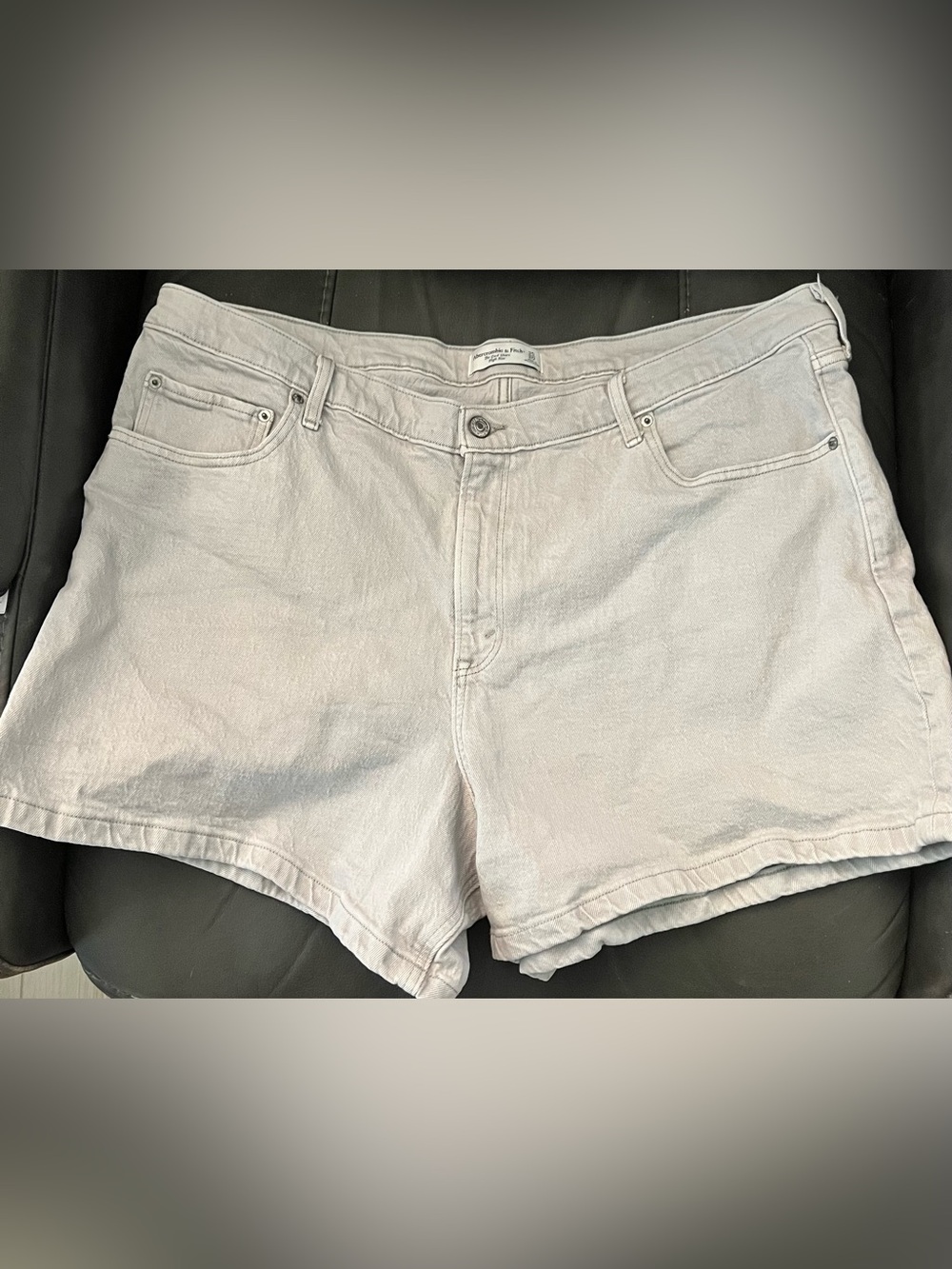 Classic High-Rise Light Denim Abercrombie Shorts